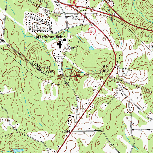 Topographic Map of Paulding County Chamber of Commerce, GA