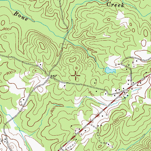 Topographic Map of Paulding Probation Detention Center, GA