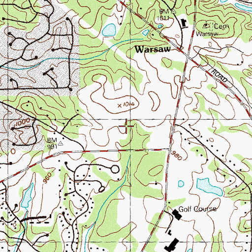 Topographic Map of Perimeter Christian School, GA