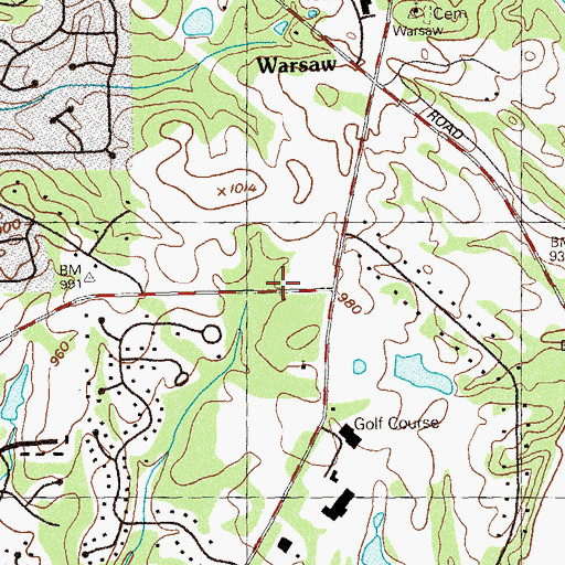 Topographic Map of Perimeter Church, GA