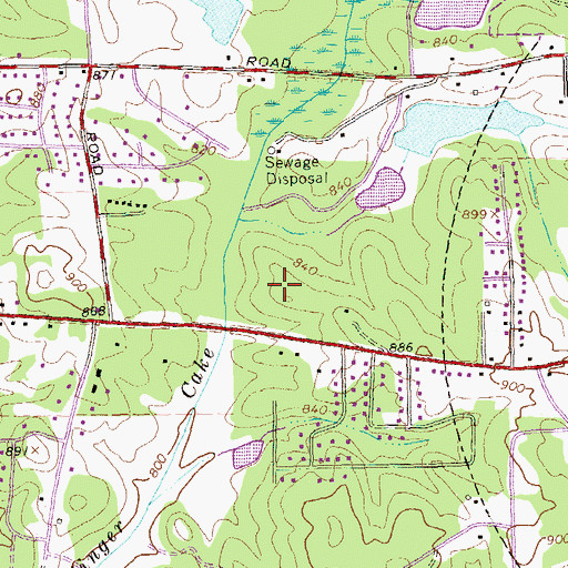 Topographic Map of Joseph Sams School, GA