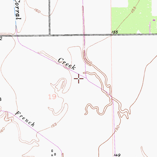 Topographic Map of Sheep Corral Creek, CA