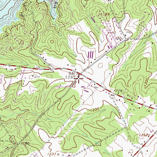 Topographic Map of Free Methodist Tabernacle, GA