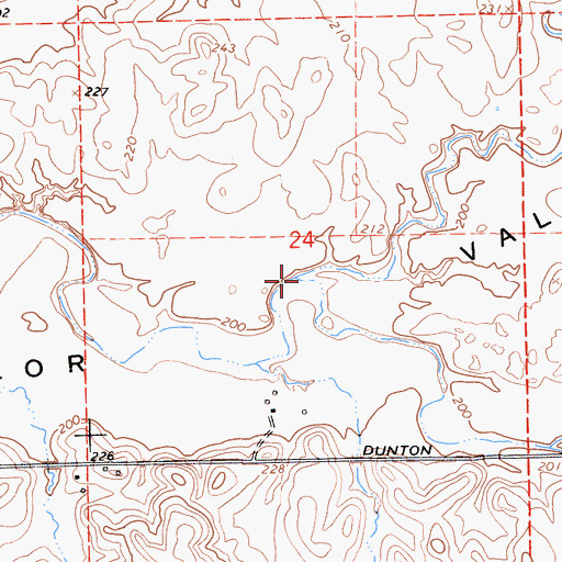 Topographic Map of Shirley Creek, CA
