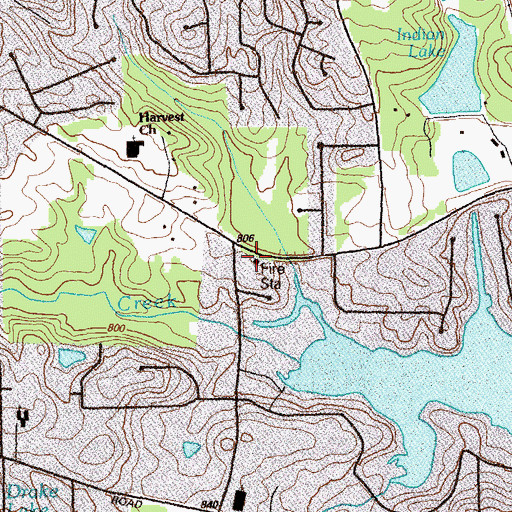 Topographic Map of Clayton County Fire Department Station 5, GA