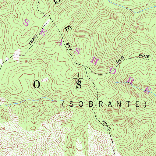 Topographic Map of Sky Trail, CA