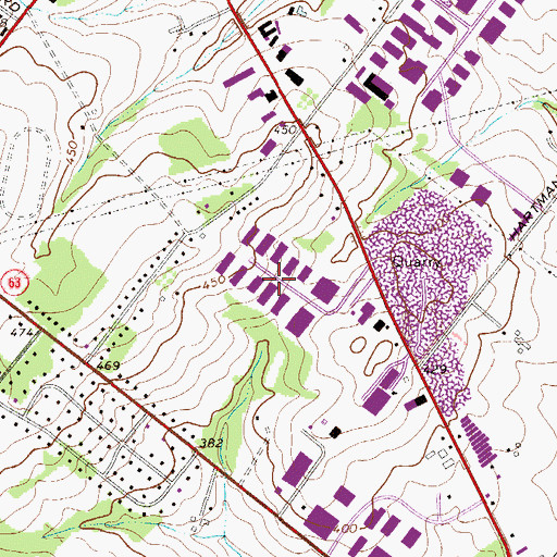 Topographic Map of Bethleham Pike Industrial Park, PA