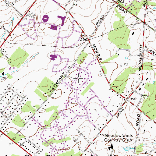 Topographic Map of Blue Bell Knoll, PA