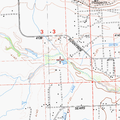Topographic Map of Sloss Creek, CA