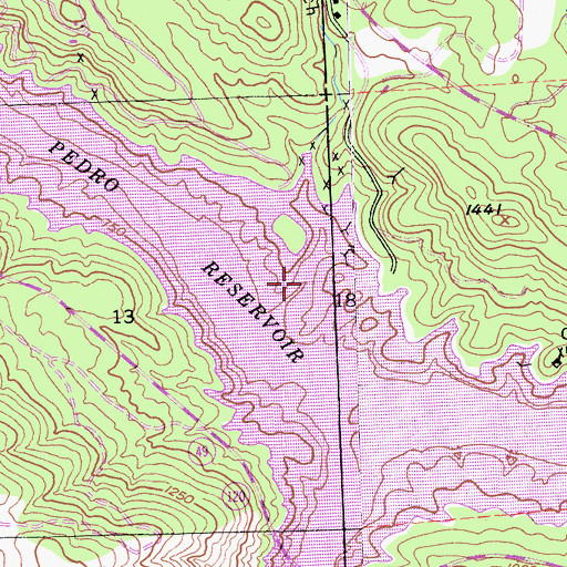 Topographic Map of Smarts Gulch, CA