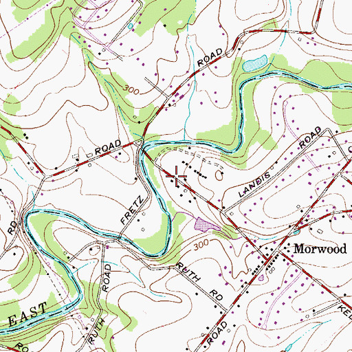 Topographic Map of Branchwood Park, PA