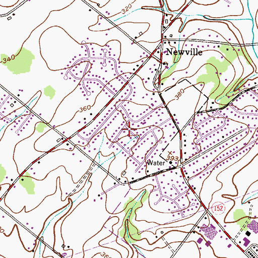 Topographic Map of Briarwyck, PA