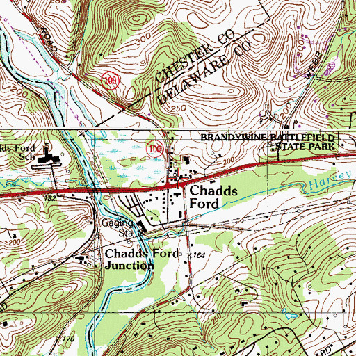 Topographic Map of Christian C Sanderson Museum, PA