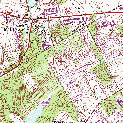Topographic Map of Cider Knoll, PA
