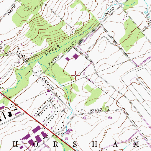 Topographic Map of Commonwealth Corporate Center, PA