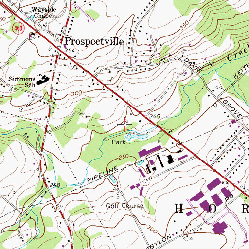 Topographic Map of Carl Kohler Park, PA