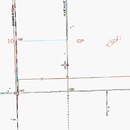 Topographic Map of Abbott Lateral, AZ