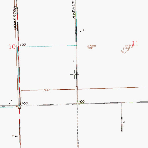 Topographic Map of Abbott Lateral, AZ