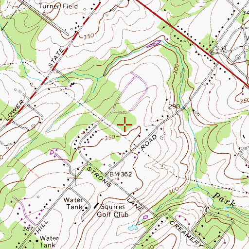 Topographic Map of Cedar Hill Road Park, PA