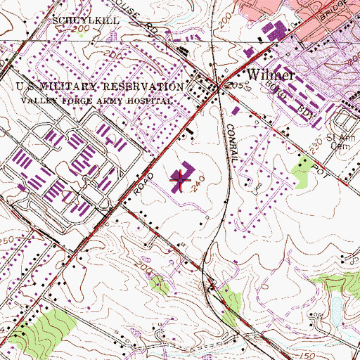 Topographic Map of Center for Arts and Technology, PA
