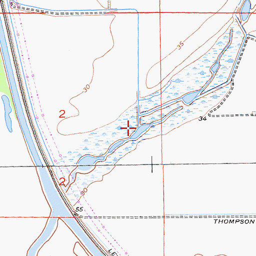 Topographic Map of Snake River, CA