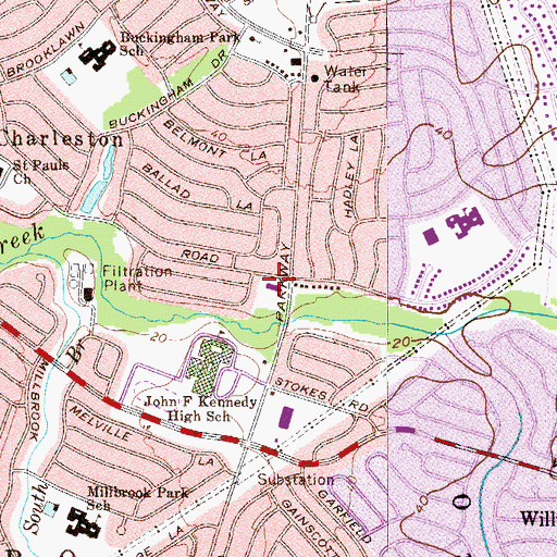 Topographic Map of Willingboro Emergency Squad, NJ
