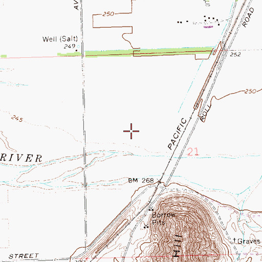 Topographic Map of Antelope Ranch Airport (historical), AZ