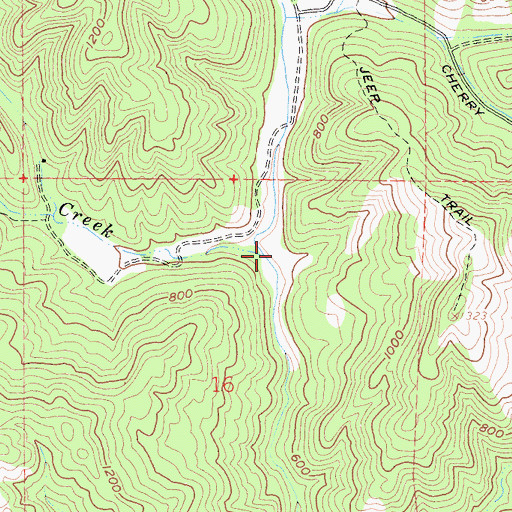 Topographic Map of Snow Creek, CA
