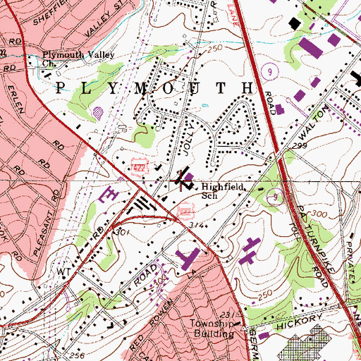 Topographic Map of Antonelli Institute, PA