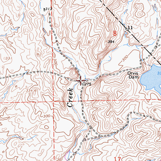 Topographic Map of Snow Creek, CA
