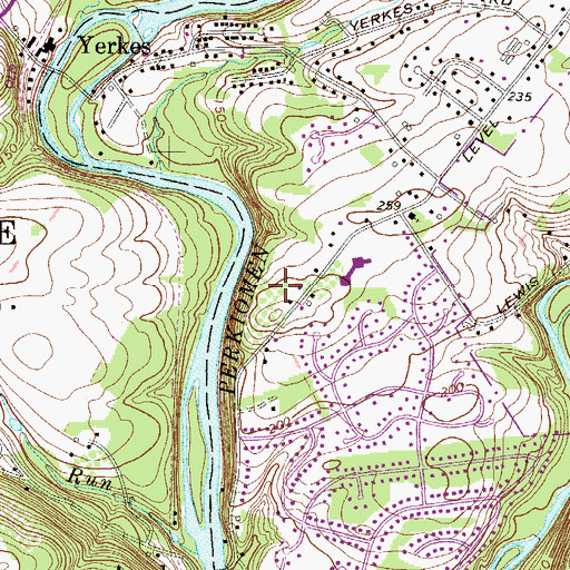 Topographic Map of Arrowhead Knoll, PA