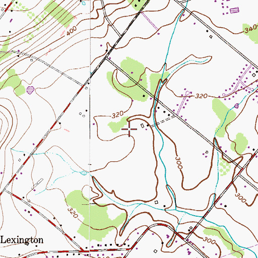 Topographic Map of Avallon at Moyers, PA