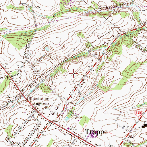 Topographic Map of Heather View, PA