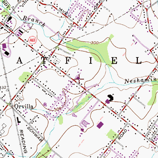 Topographic Map of Heidelberg United Church of Christ, PA