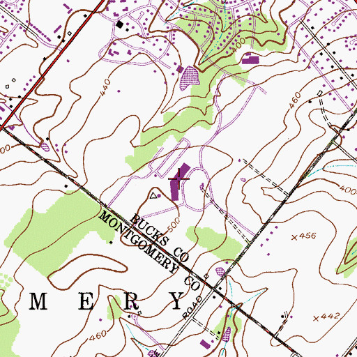 Topographic Map of Highpoint Business Campus, PA