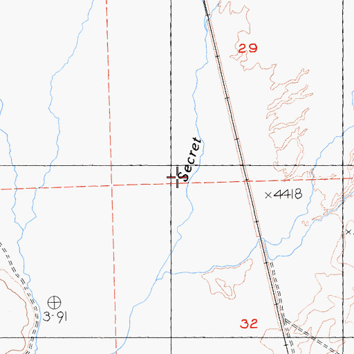 Topographic Map of Snowstorm Creek, CA