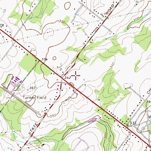 Topographic Map of Horsham Chase, PA