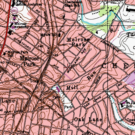 Topographic Map of Coventry House, PA