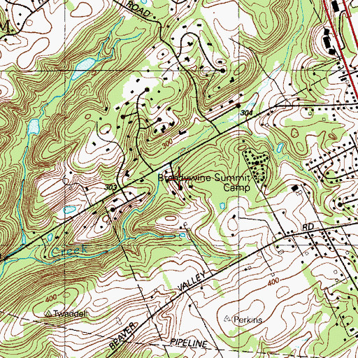 Topographic Map of Deerbrook I, PA