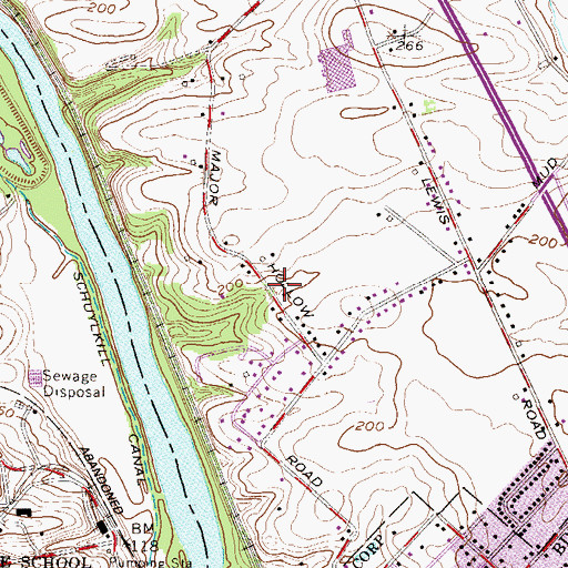 Topographic Map of Dell at Muirfield, PA
