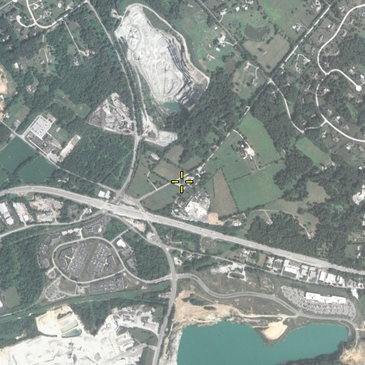 Aerial/Satellite Image of Devault Post Office, PA