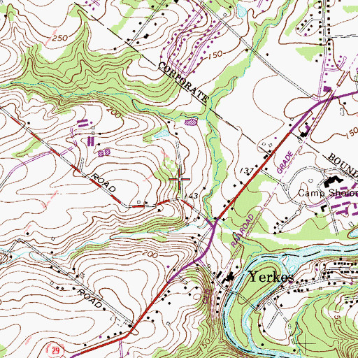 Topographic Map of Donny Brook Estates, PA