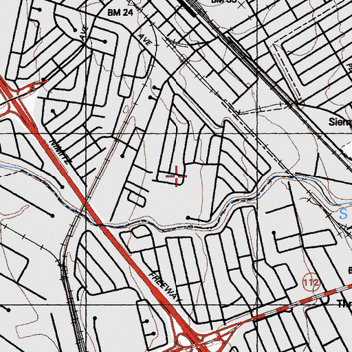 Topographic Map of Sobrante Park Elementary School, CA