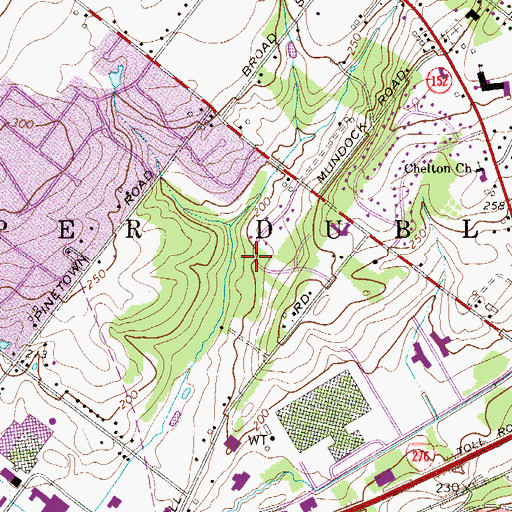 Topographic Map of Dublin Chase, PA