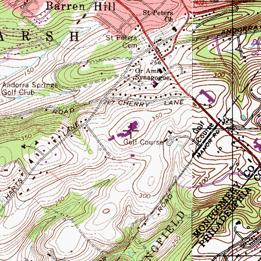 Topographic Map of Eagle Lodge Country Club, PA