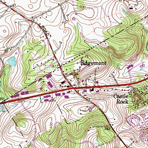 Topographic Map of Eagleview, PA