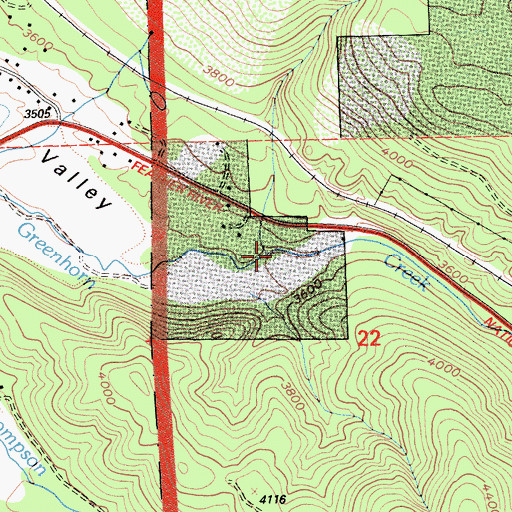 Topographic Map of Sockum Creek, CA