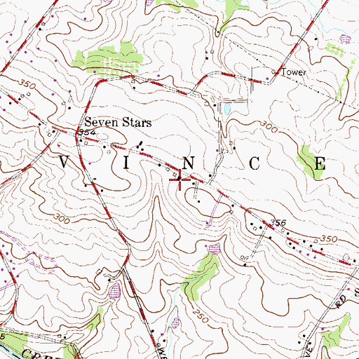 Topographic Map of East Vincent Township Building, PA