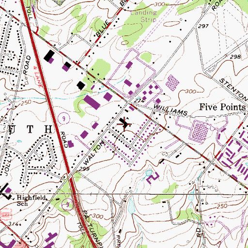 Topographic Map of Epiphany of Our Lord School, PA