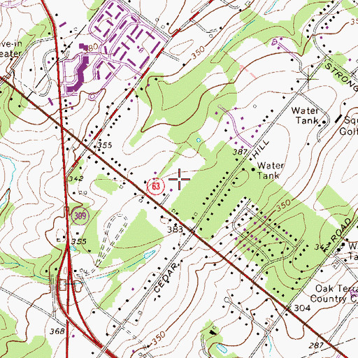 Topographic Map of Estates of Horsham Lea, PA